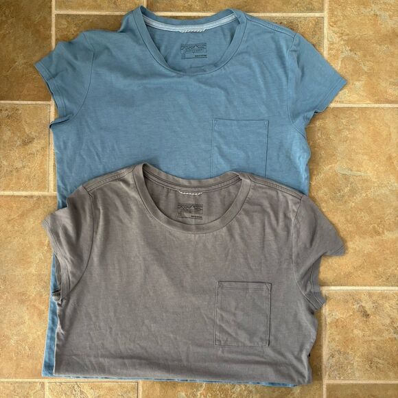 Patagonia Tshirt Lot Womens Size XS Gray Blue Basic Short Sleeve Shirt - Picture 5 of 7